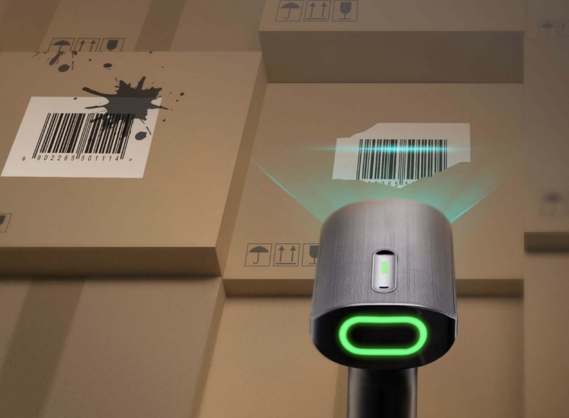 ballbet贝博扫描枪精准识别破损条码